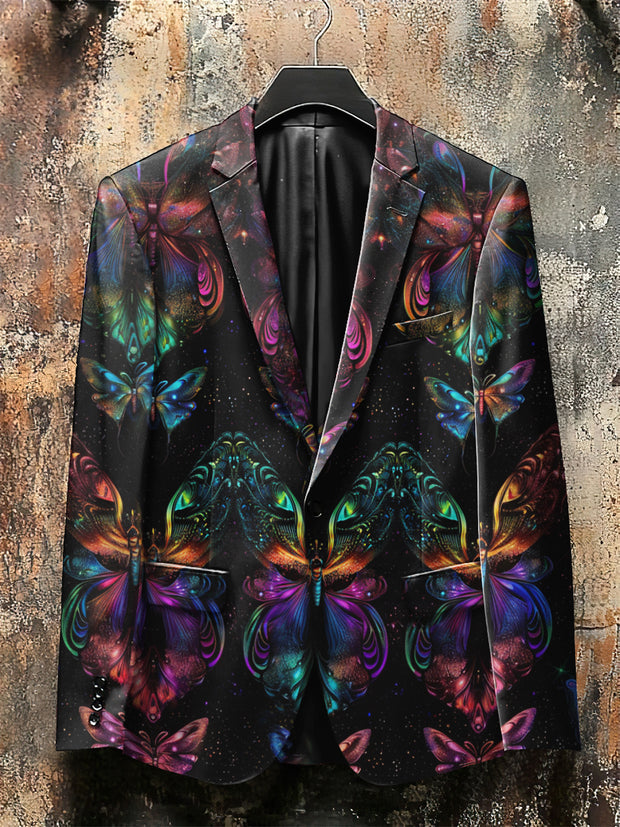 Dark Style 3D Magic Butterfly Print Gothic Jacket