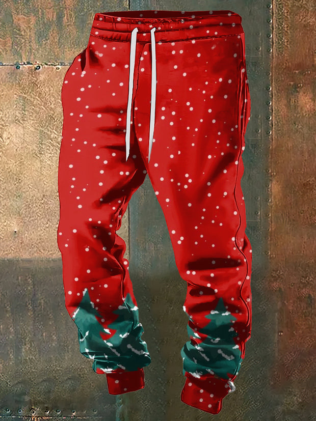 Men's Christmas Tree Print Sweatpants