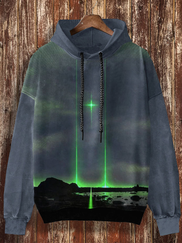 Unisex Miracle Print Christmas Casual Hooded Sweatshirt