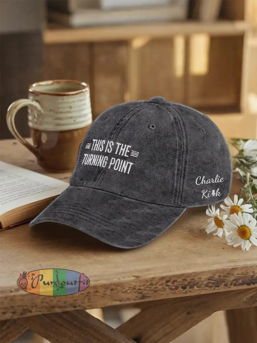 This Is The Turning Poin Hat Black / ONE