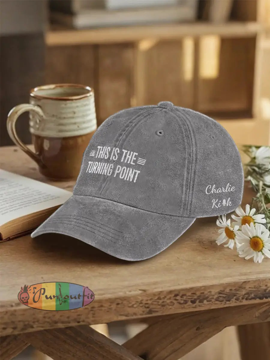 This Is The Turning Poin Hat Gray / ONE