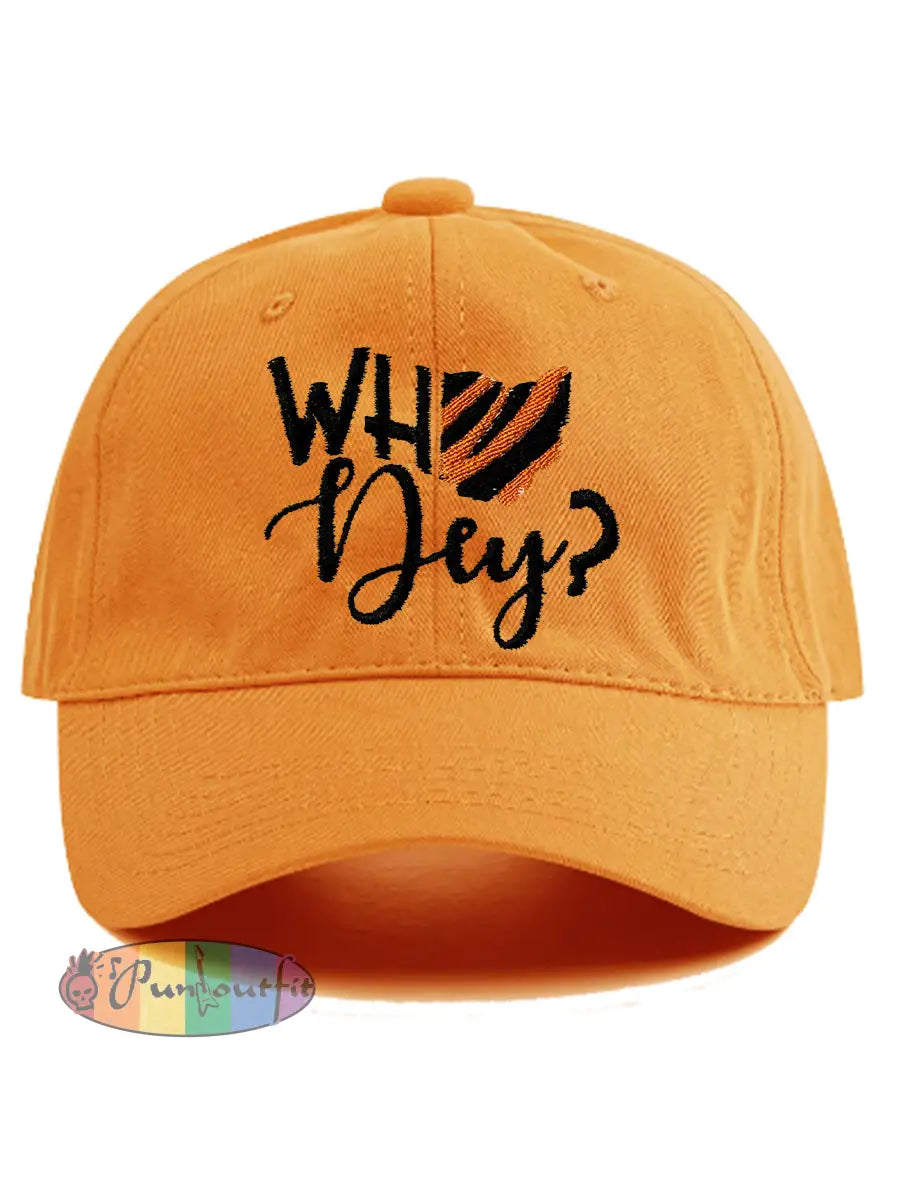 Unisex American football hat Orange / ONE