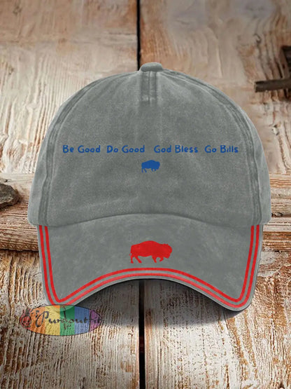 Unisex Buffalo Football Lover Print Hat Light Gray / ONE
