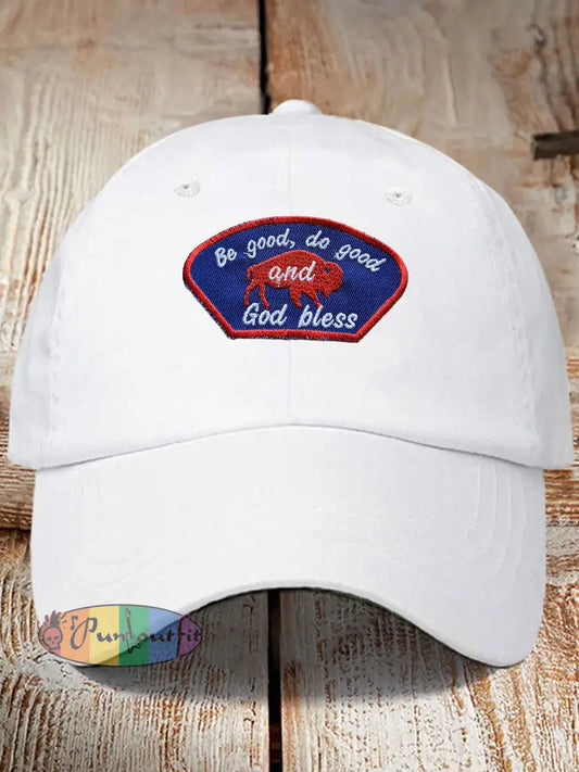 Unisex Buffalo Football Lover Print Hat White / ONE