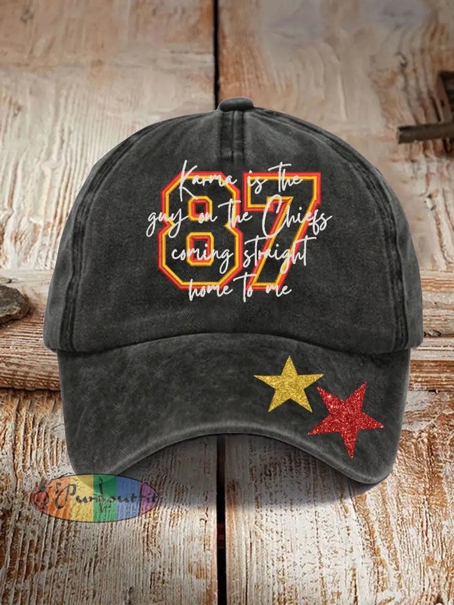 Unisex Chiefs 8789 Diva Engaged Era Printed Hat Black / ONE