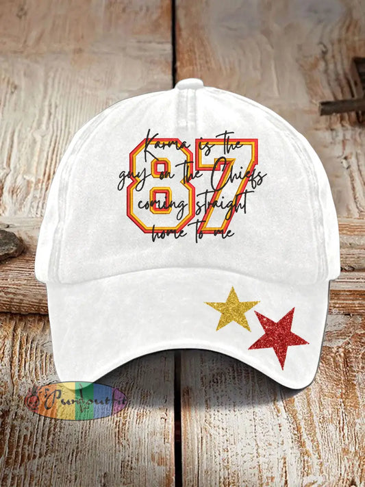 Unisex Chiefs 8789 Diva Engaged Era Printed Hat White / ONE