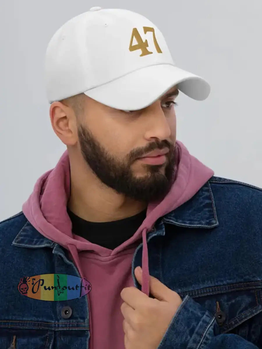 Unisex Commemorative Print Hat White / ONE