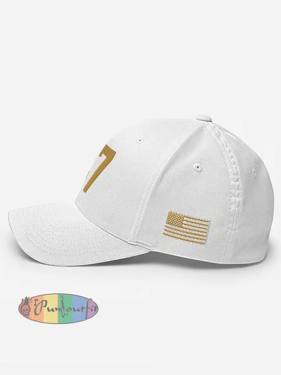 Unisex Commemorative Print Hat White / ONE