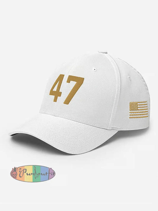Unisex Commemorative Print Hat White / ONE