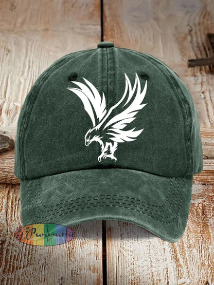 Unisex Football Fans Lovers Gameday Casual Design Print Hat Dark Green / ONE