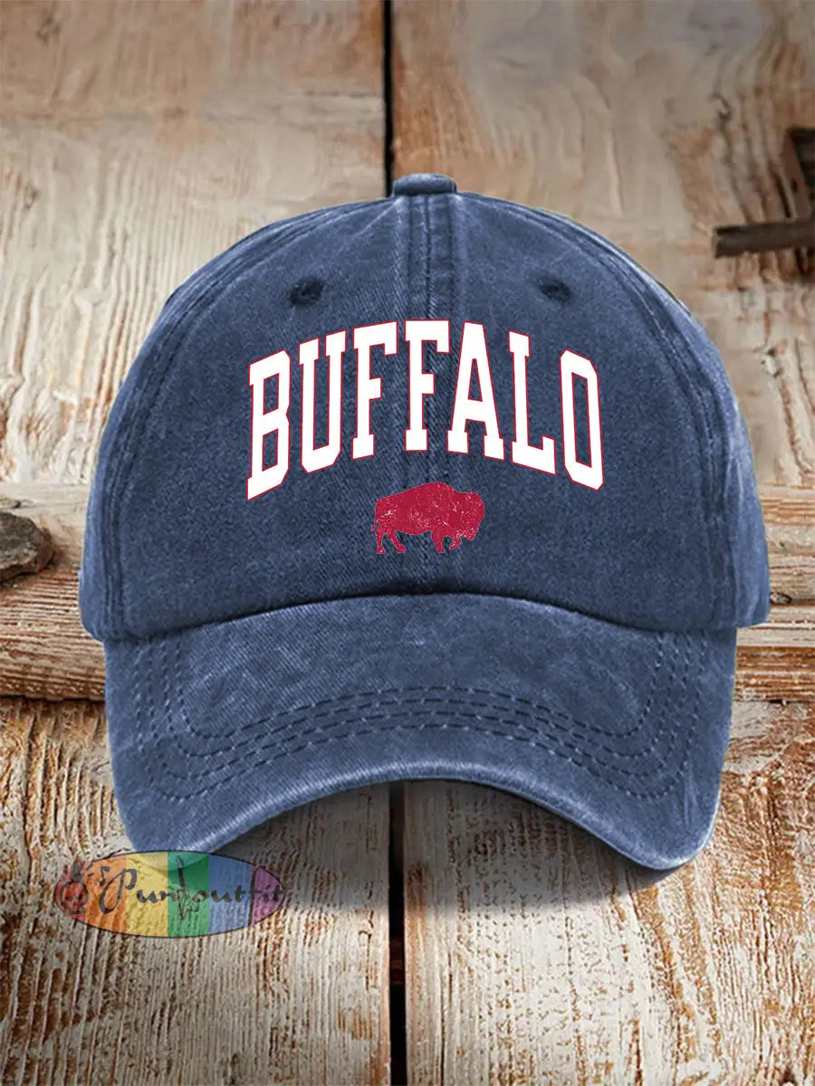 Unisex Football Fans Lovers Gameday Casual Hat Navy Blue / ONE