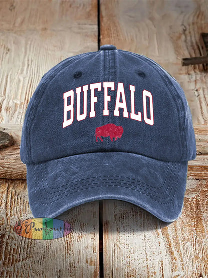 Unisex Football Fans Lovers Gameday Casual Hat Navy Blue / ONE
