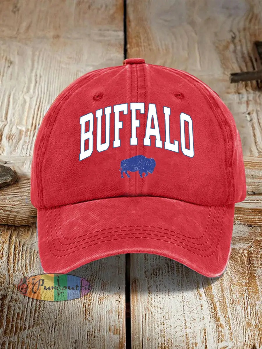 Unisex Football Fans Lovers Gameday Casual Hat Red / ONE
