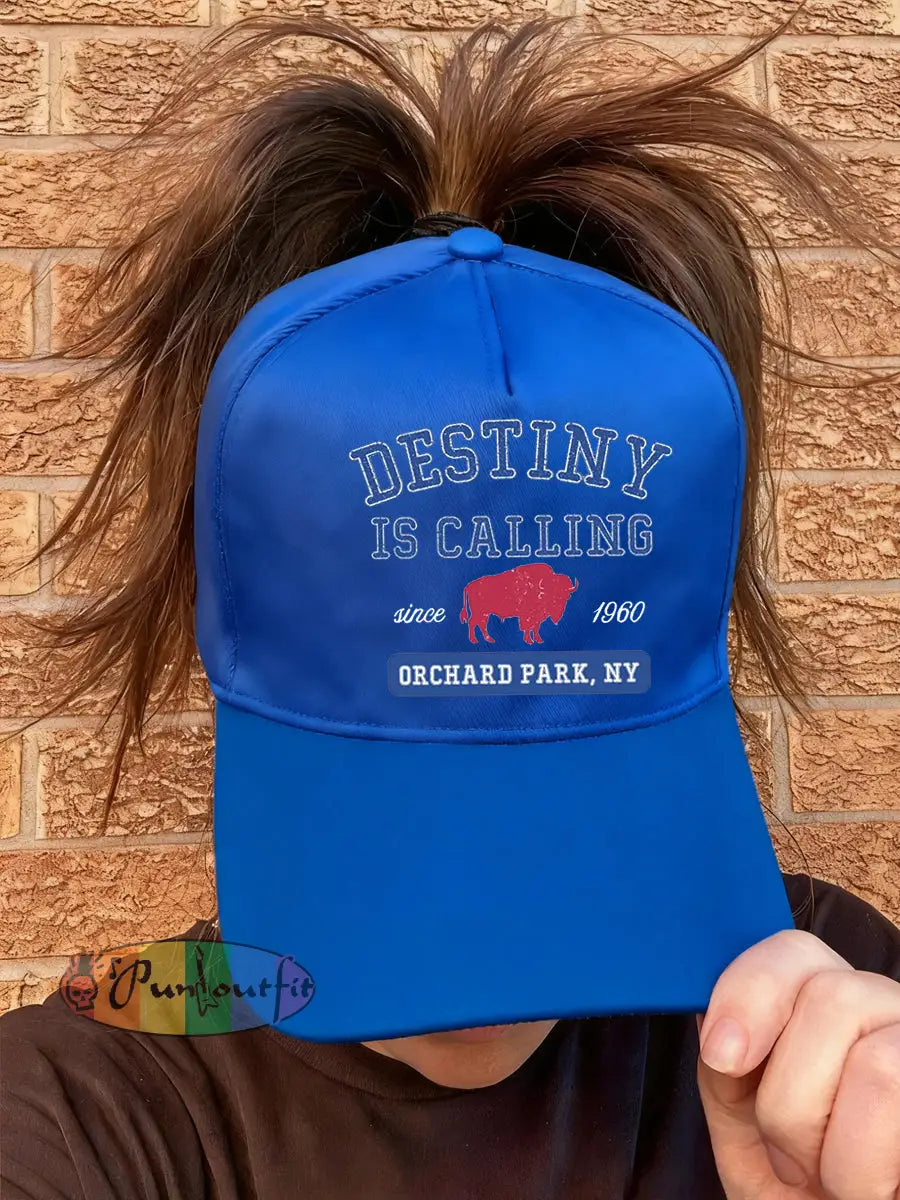 Unisex Football Fans Lovers Gameday Hat Blue / ONE