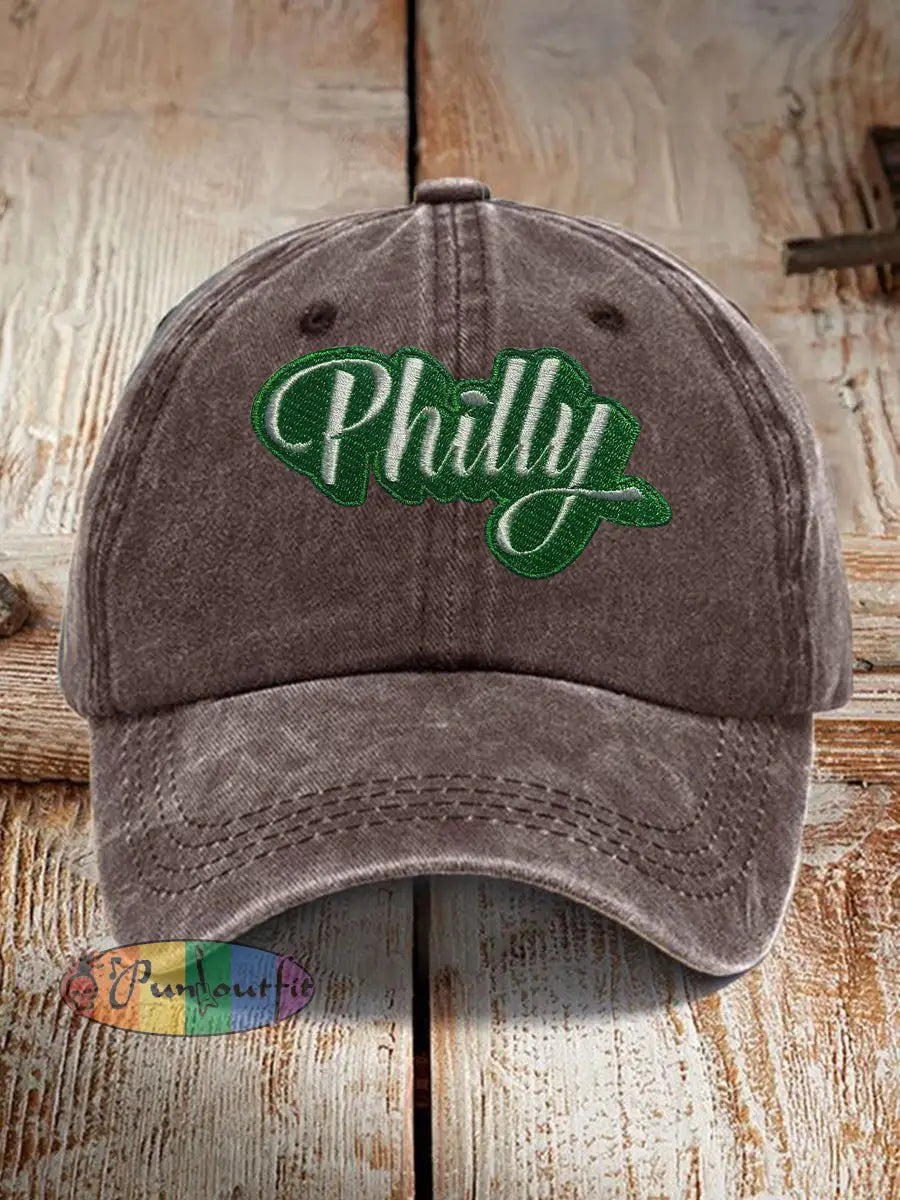 Unisex Football Fans Lovers Gameday Print Hat Brown / ONE