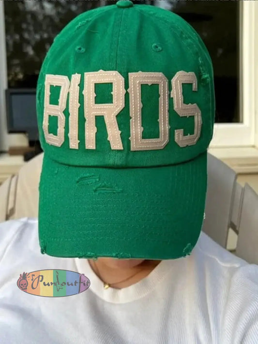 Unisex Football Fans Lovers Gameday Print Hat Green / ONE