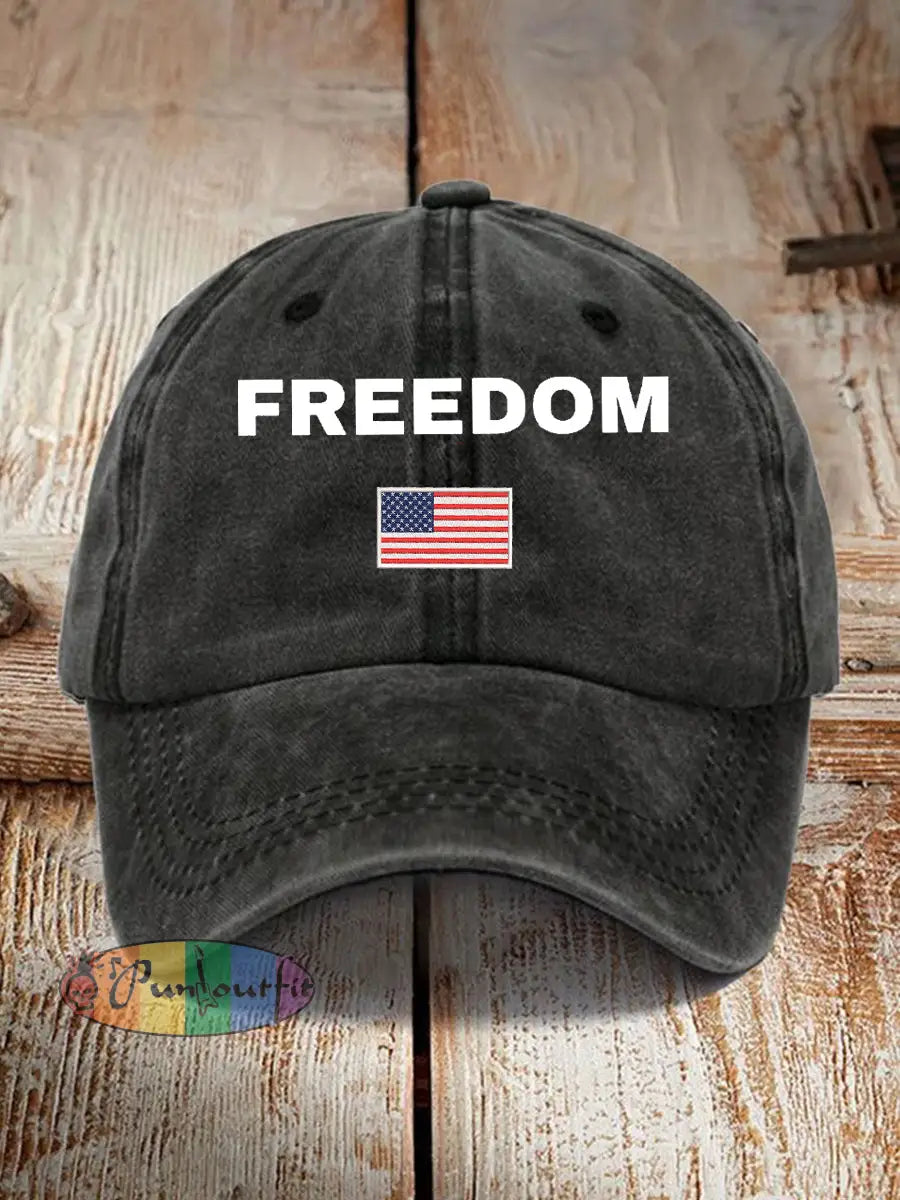 Unisex Freedom Is Not Free R.I.P Charlie Kirk Print Hat Black / ONE