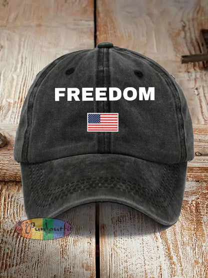 Unisex Freedom Is Not Free R.I.P Charlie Kirk Print Hat Black / ONE
