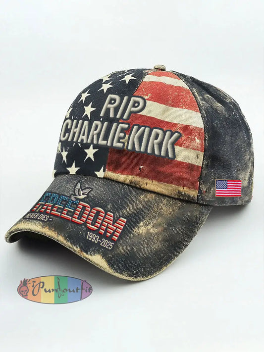 Unisex Freedom Rip Print Hat As picture / ONE