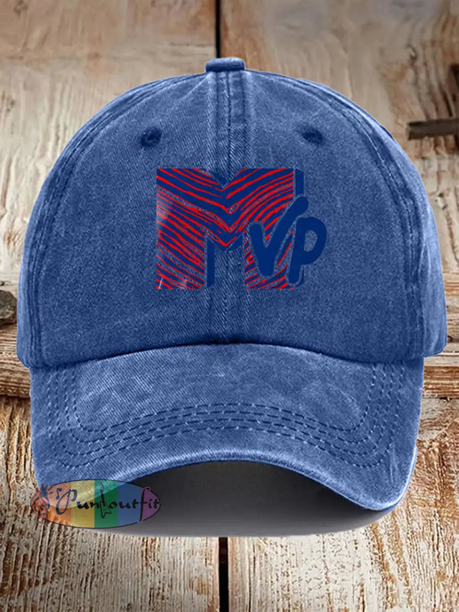 Unisex Go Buffalo Football Fans Lovers Gameday Print Hat Blue / ONE