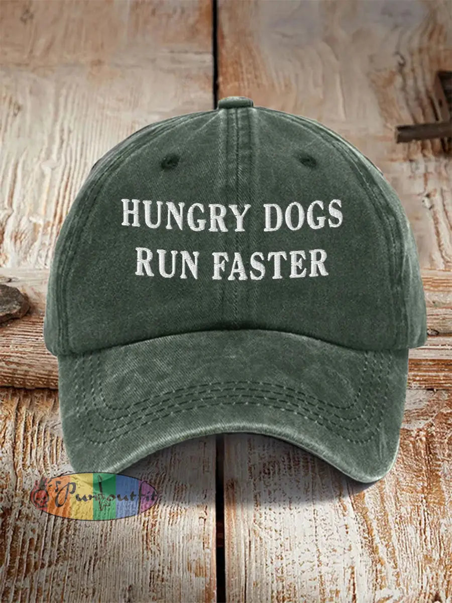 Unisex Hungry Dogs Run Faster,Fly Eagles Fly Football Fans Lovers Gameday Hat Dark Green / ONE