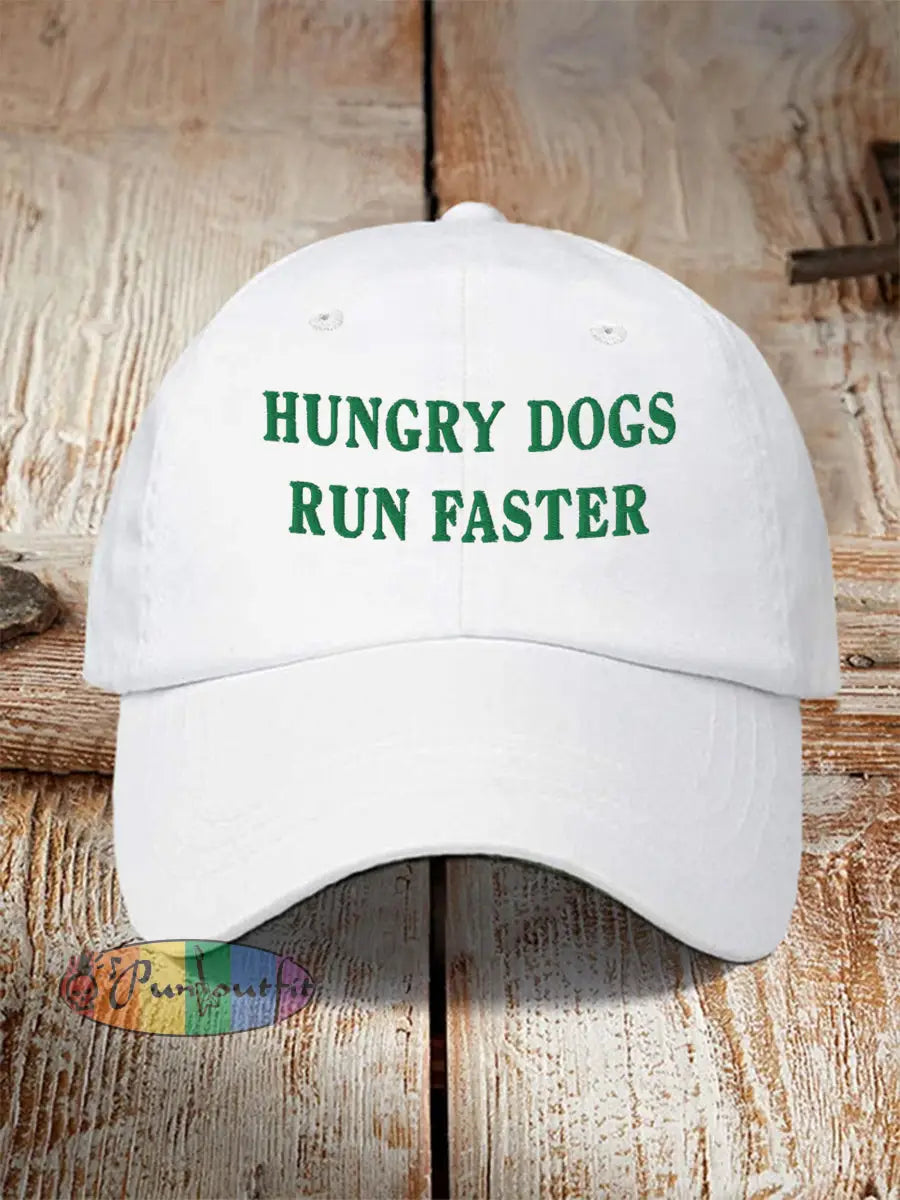 Unisex Hungry Dogs Run Faster,Fly Eagles Fly Football Fans Lovers Gameday Hat White / ONE