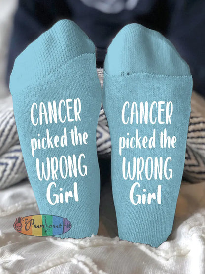 Unisex models fight diseases socks Light Blue / ONE