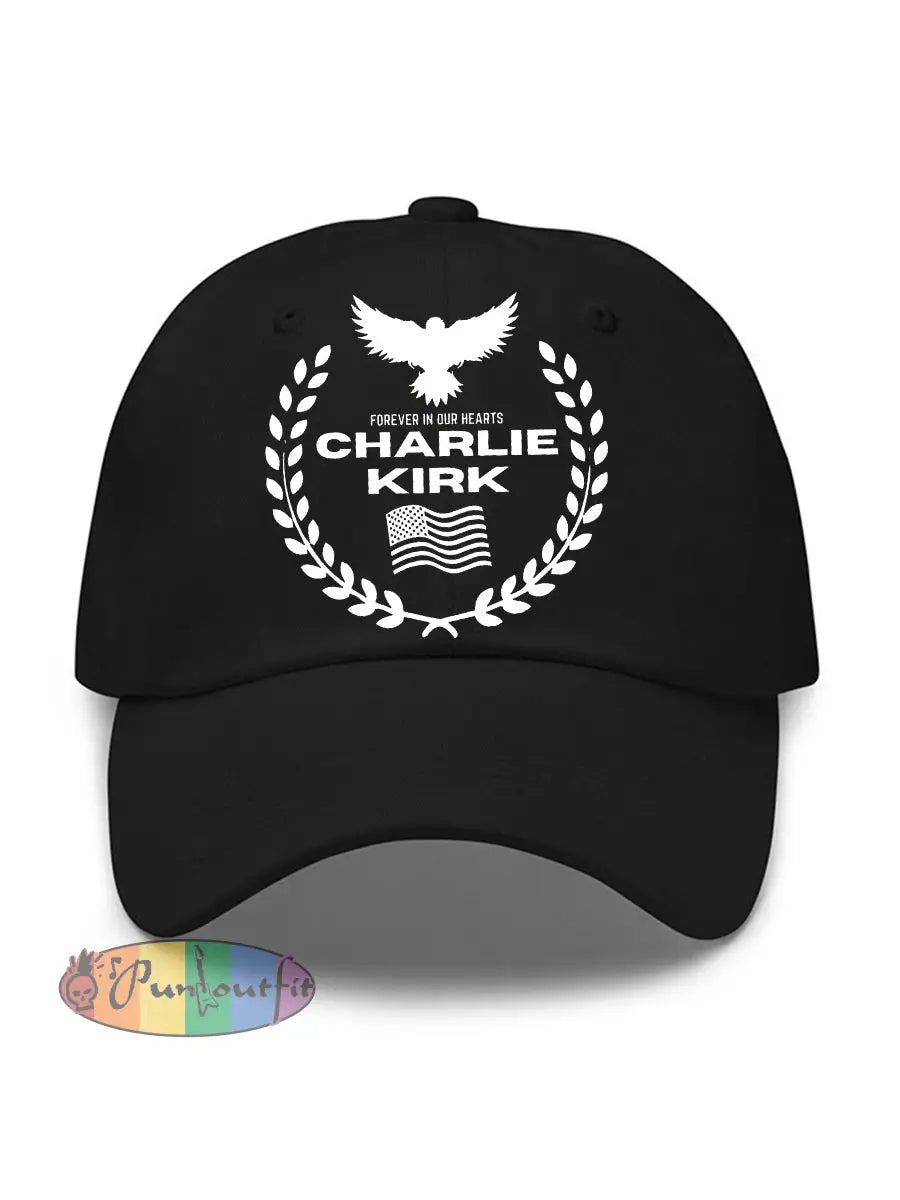 Unisex Patriotic Print Hat Black / ONE