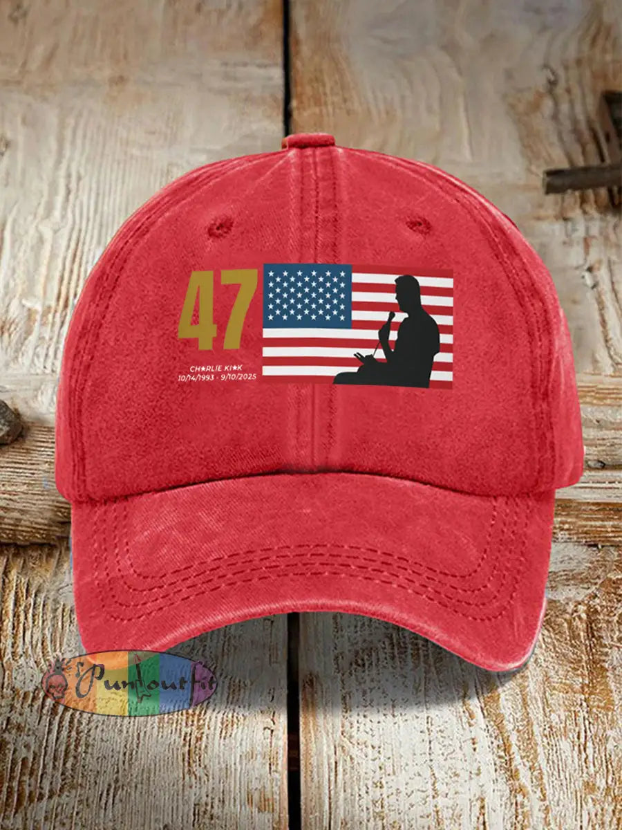 Unisex R.I.P Charlie Kirk Hat Red / ONE