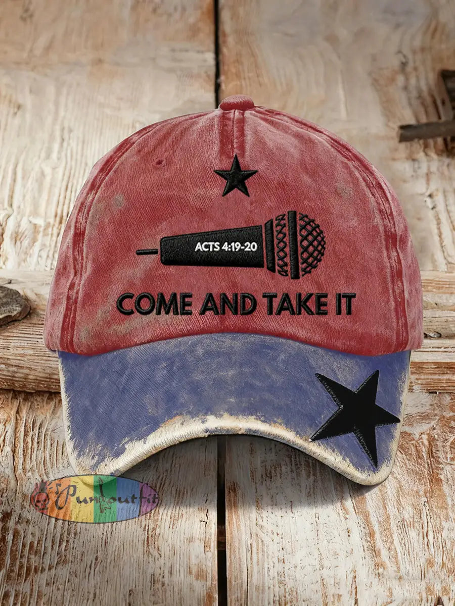 Unisex Resort Come And Take It Print Charlie Kirk Memorial Hat As picture / ONE