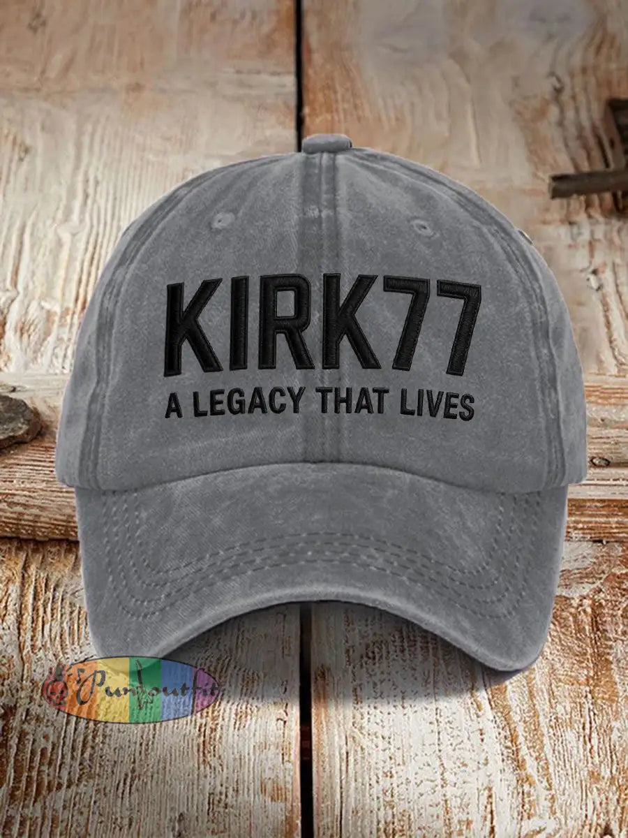 Unisex Resort Kirk77 A Legacy That Lives Design Print Hat Light Gray / ONE