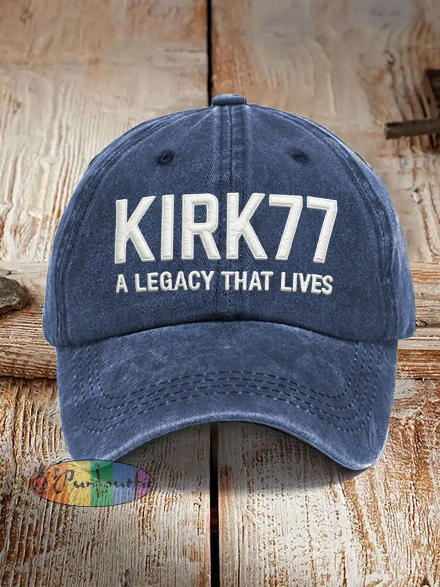 Unisex Resort Kirk77 A Legacy That Lives Design Print Hat Navy Blue / ONE