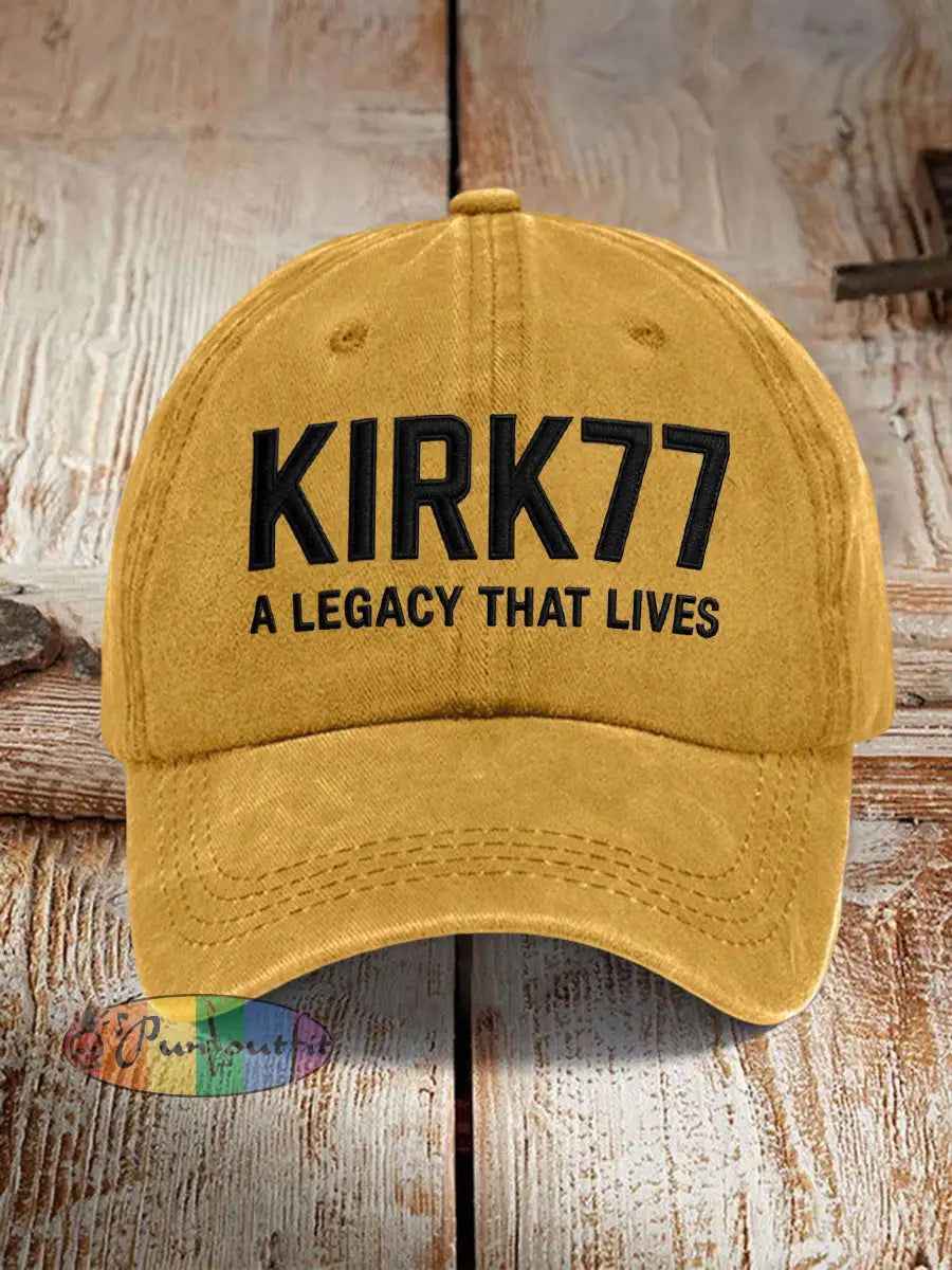 Unisex Resort Kirk77 A Legacy That Lives Design Print Hat Yellow / ONE