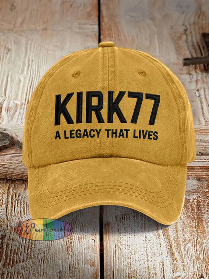 Unisex Resort Kirk77 A Legacy That Lives Design Print Hat Yellow / ONE