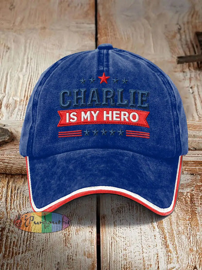 Unisex Resort RIP American Hero Design Print Hat Blue / ONE