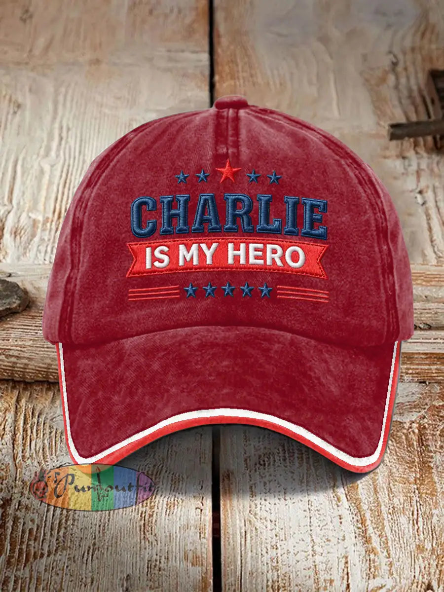 Unisex Resort RIP American Hero Design Print Hat Deep Red / ONE