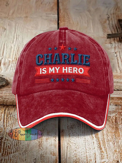 Unisex Resort RIP American Hero Design Print Hat Deep Red / ONE