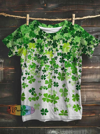 Unisex St. Patrick’s Day Print Casual Short Sleeves T-Shirt Colorful / S