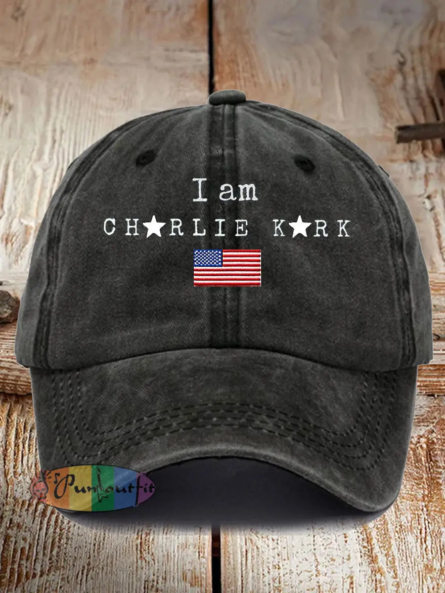 Unisex Turning Point I Am Printed Hat Black / ONE