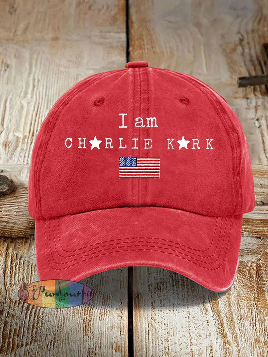 Unisex Turning Point I Am Printed Hat Red / ONE