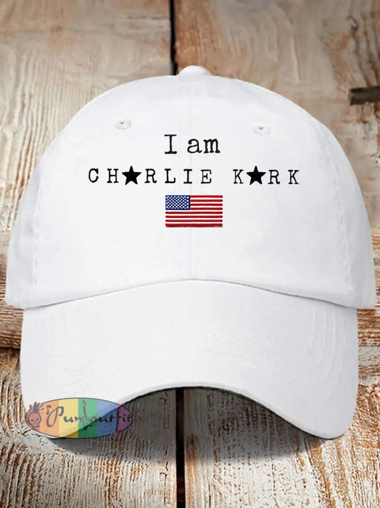 Unisex Turning Point I Am Printed Hat White / ONE