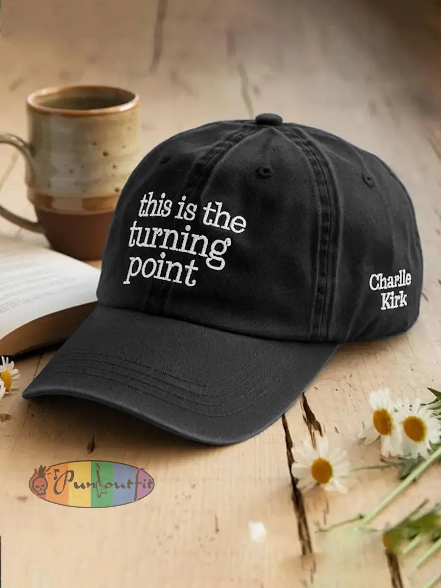 Unisex Turning Point USA Flag Print Hat Black / ONE