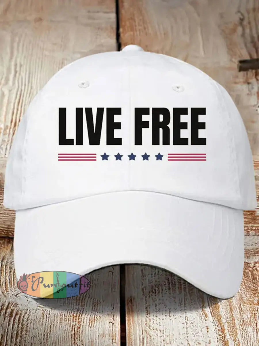 Unisex Turning Point USA Trump Charlie Kirk Commemorative Print Slouch Hat A / ONE