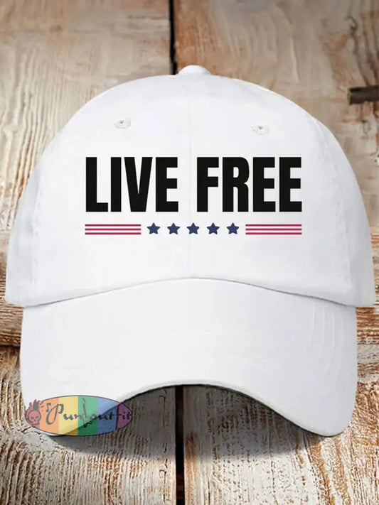 Unisex Turning Point USA Trump Charlie Kirk Commemorative Print Slouch Hat A / ONE