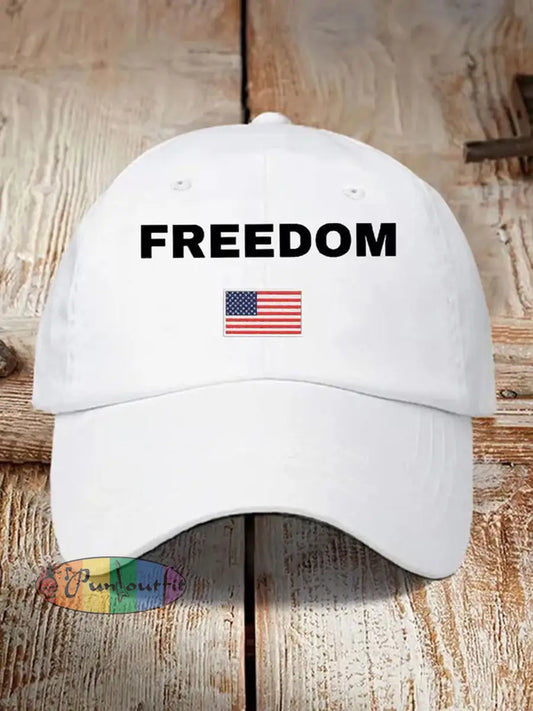 Unisex Turning Point USA Trump Charlie Kirk Commemorative Print Slouch Hat A / ONE
