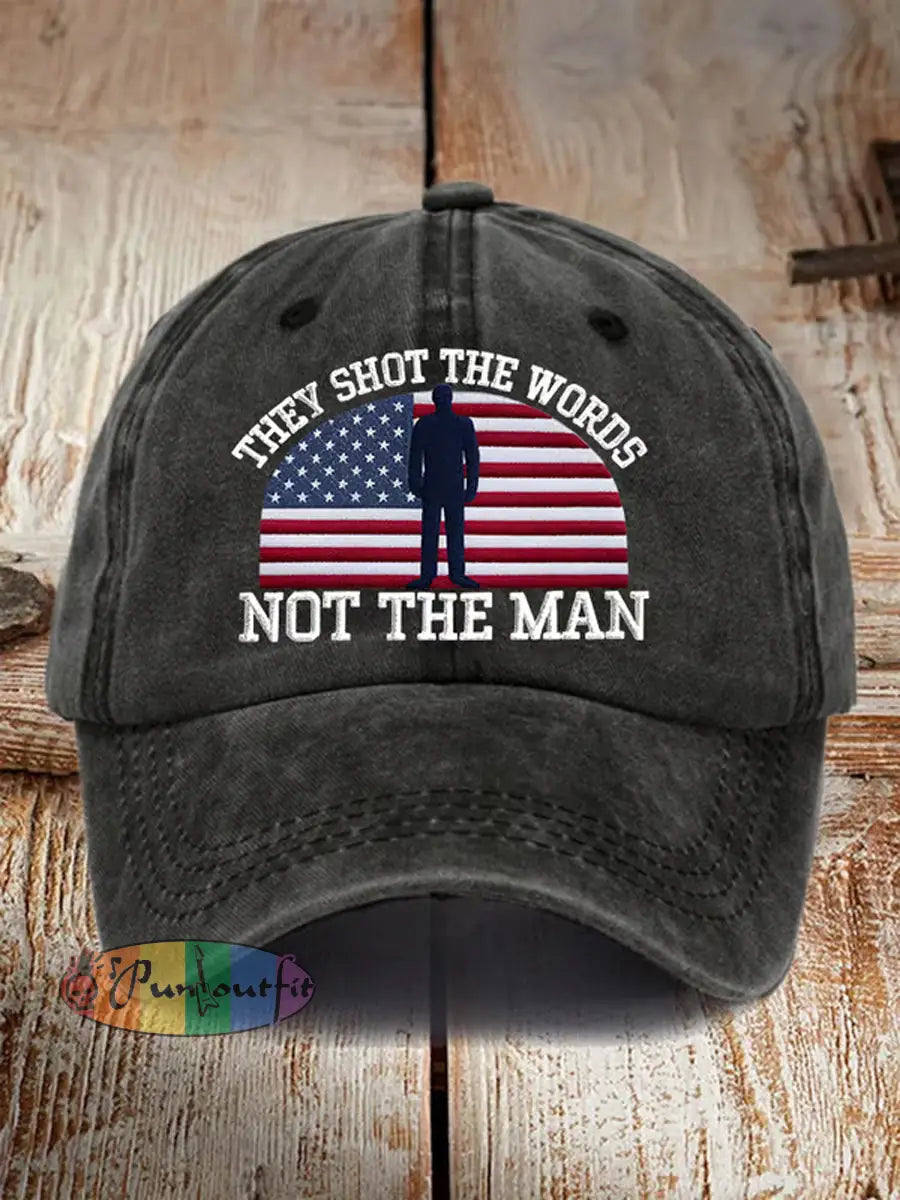 Unisex Turning Point USA Trump Charlie Kirk Commemorative Print Slouch Hat B / ONE
