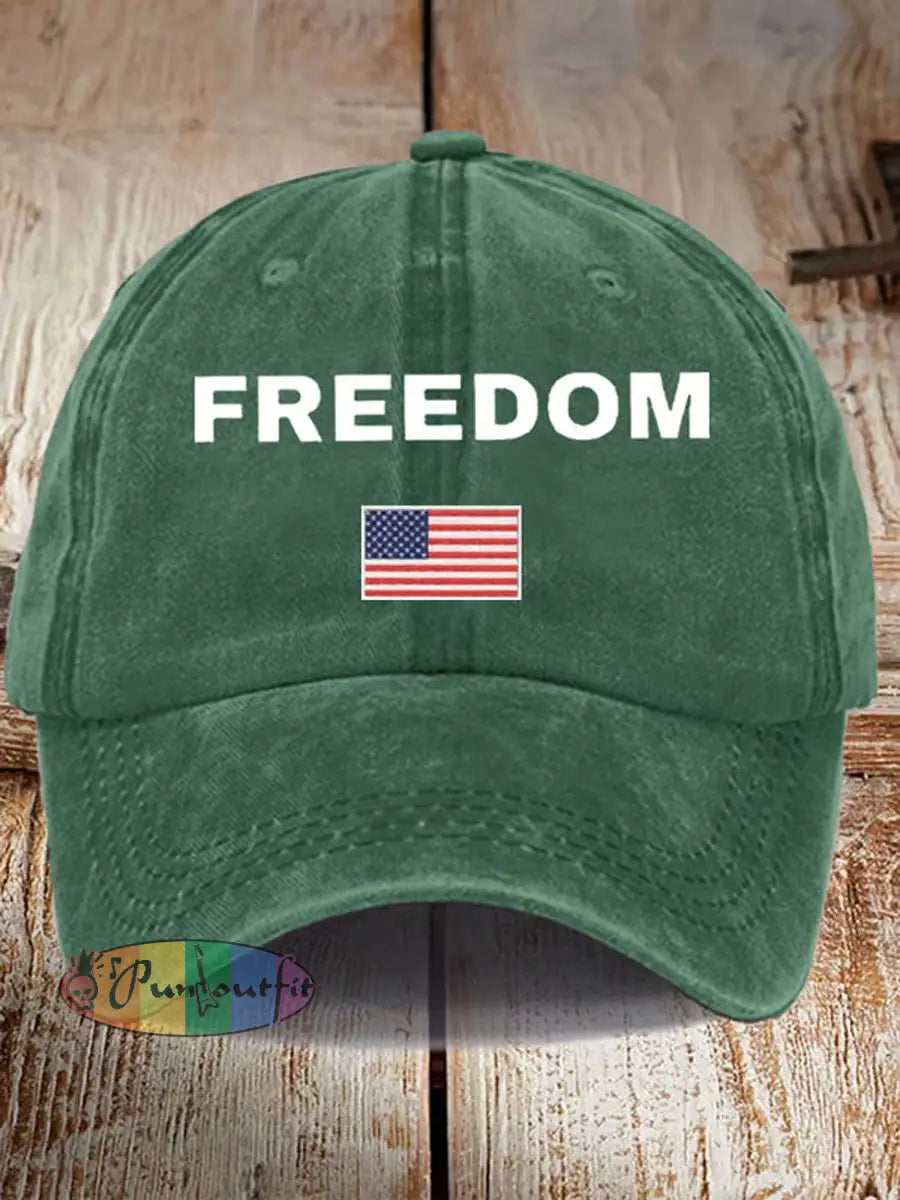 Unisex Turning Point USA Trump Charlie Kirk Commemorative Print Slouch Hat B / ONE