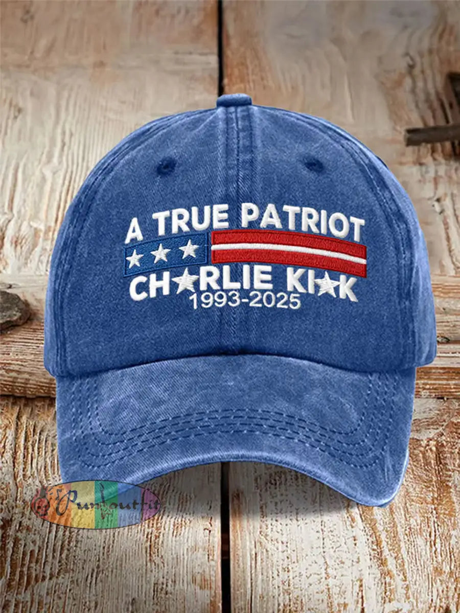 Unisex Turning Point USA Trump Charlie Kirk Commemorative Print Slouch Hat C / ONE