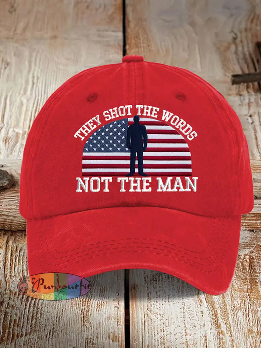 Unisex Turning Point USA Trump Charlie Kirk Commemorative Print Slouch Hat C / ONE