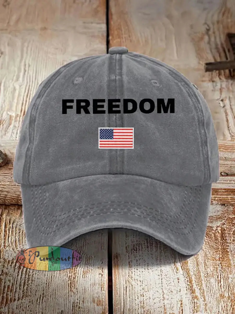 Unisex Turning Point USA Trump Charlie Kirk Commemorative Print Slouch Hat D / ONE